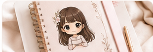 Agenda chibi personalizada